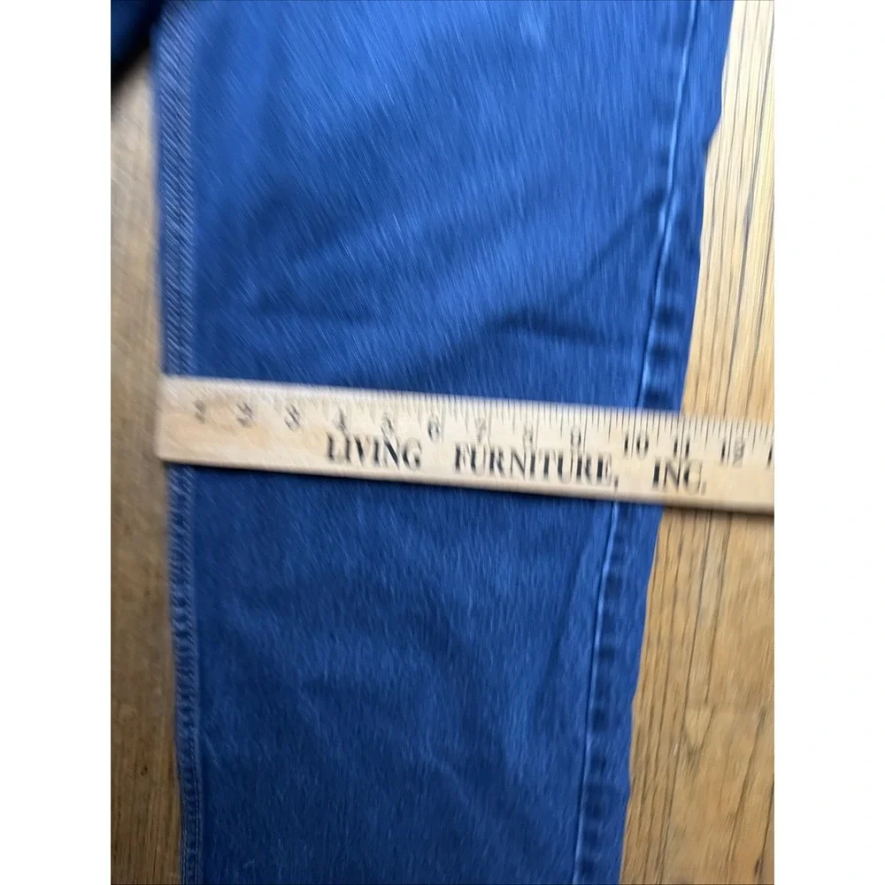 Levi's 505 Jeans Mens 44x30 Relaxed Fit Wide Leg Blue Medium/Dark Wash Levis EUC